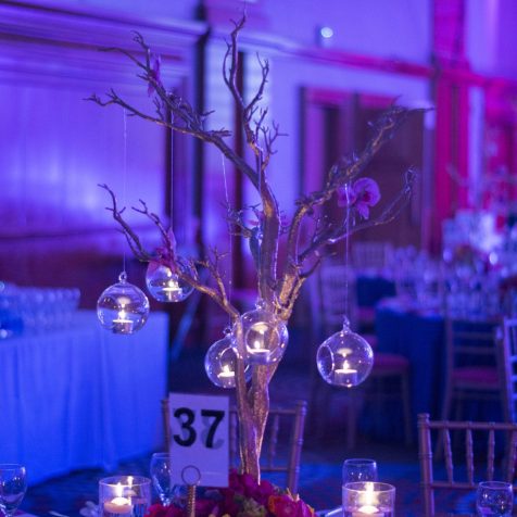 Qube Events Table Centrepieces