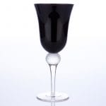 Black Crystal Glassware White Wine
