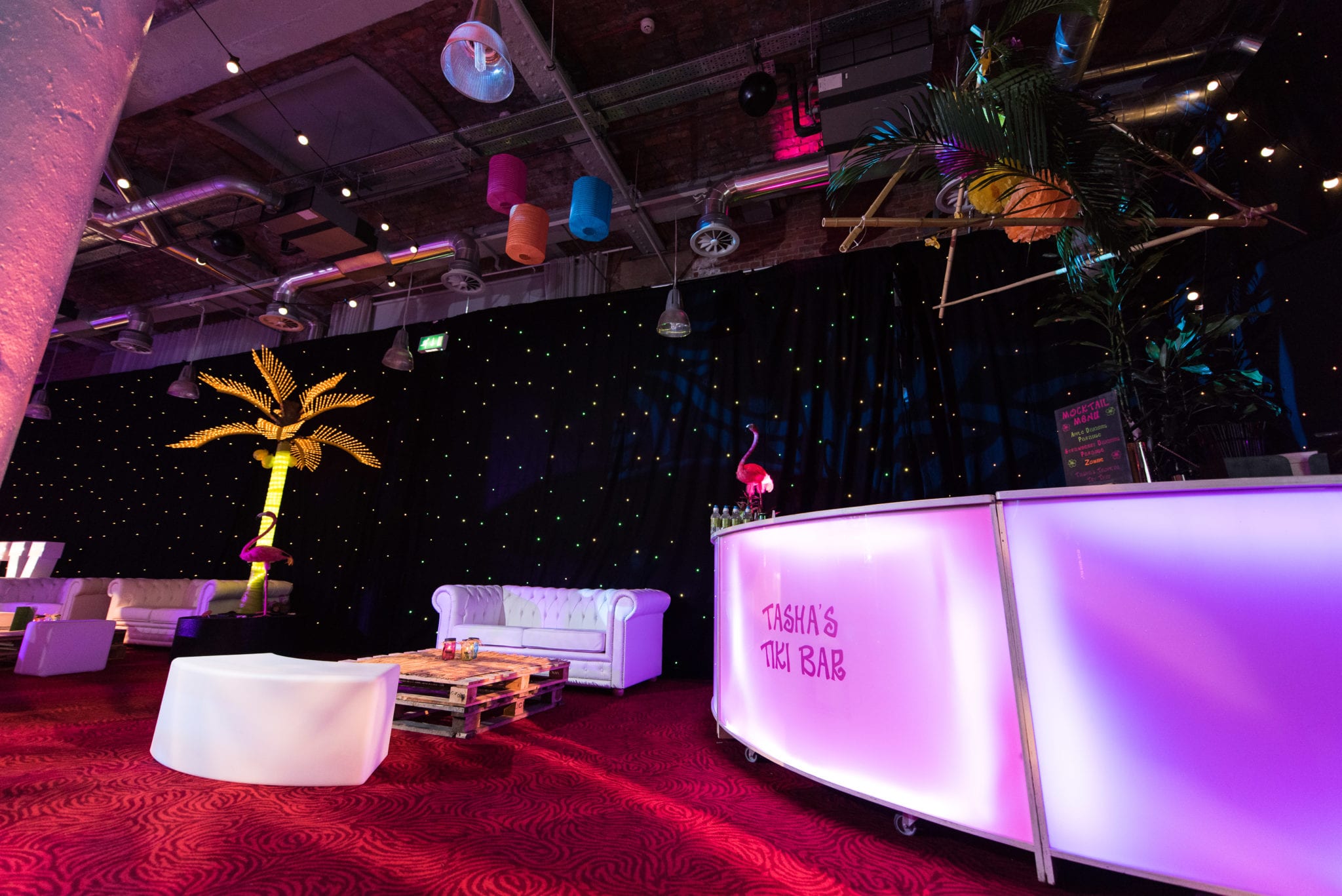 Qube Events Room Draping