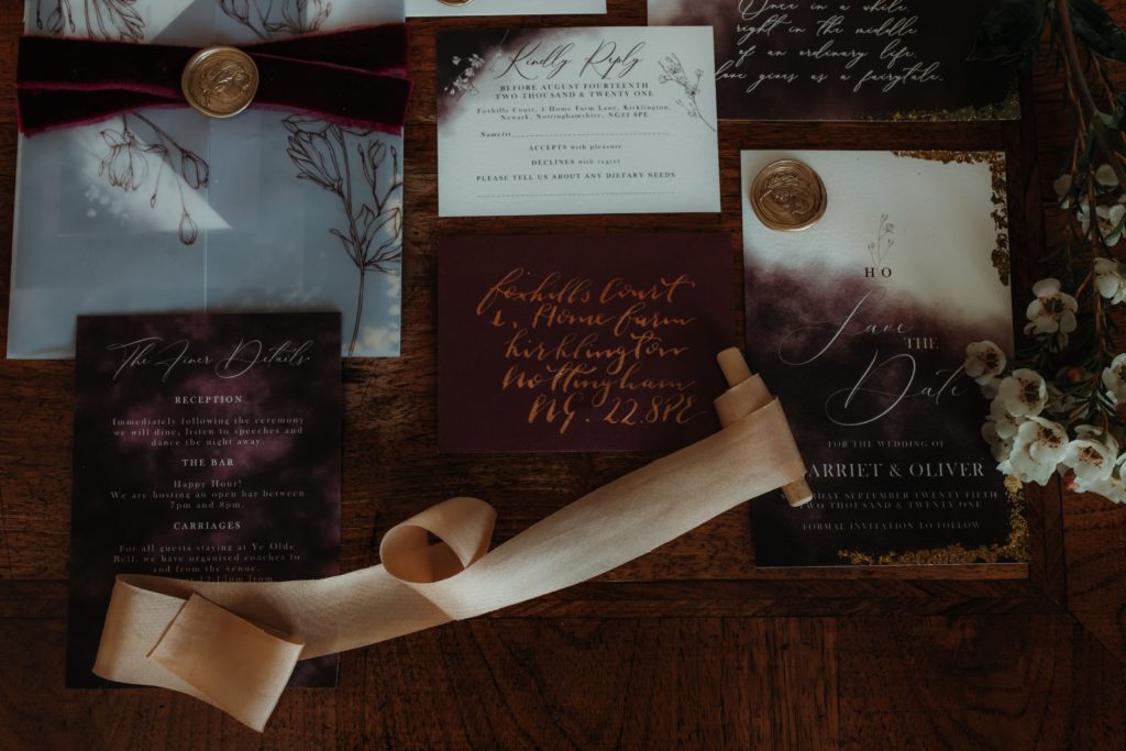 Luxury stationery suite