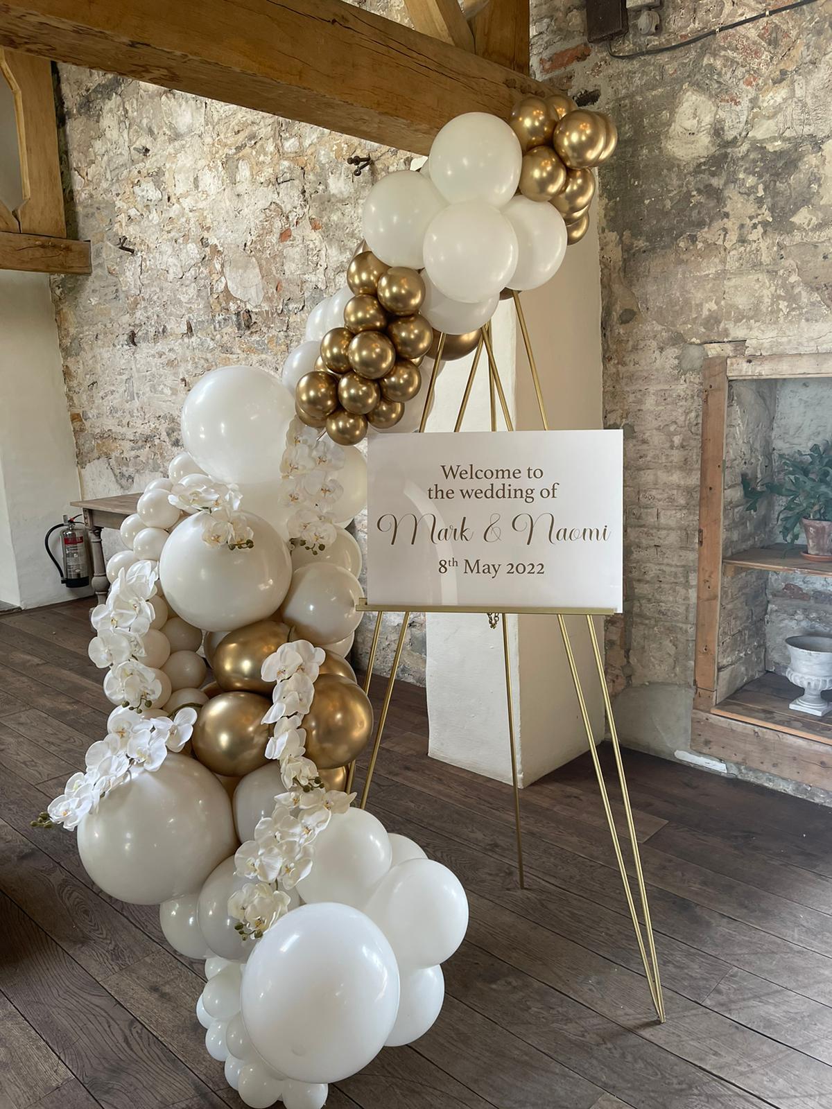 Balloon installation wedding and events decor inspiration