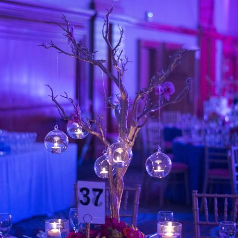 Qube Events Table Centrepieces